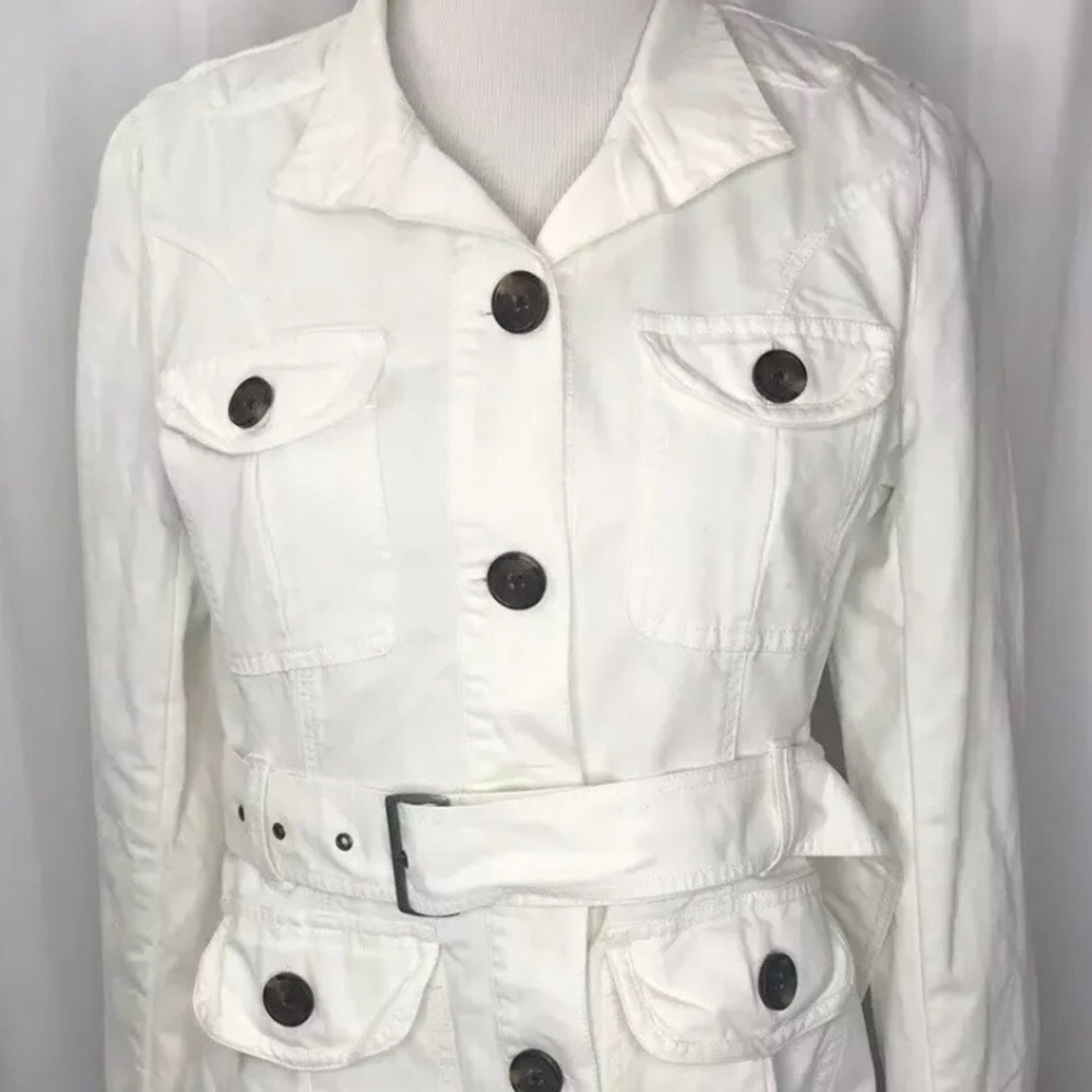 Converse White denim belt Jacket